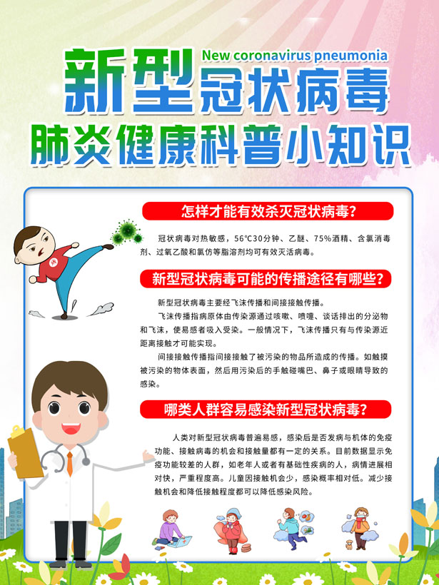 新型冠状病毒肺炎预防